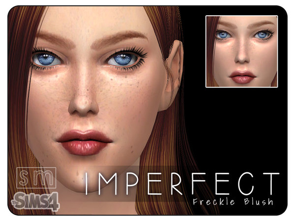  The Sims Resource: Imperfect    Freckle Blush Mask by Screaming Mustard