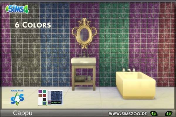  Blackys Sims 4 Zoo: Wall tiles Thilou by Cappu