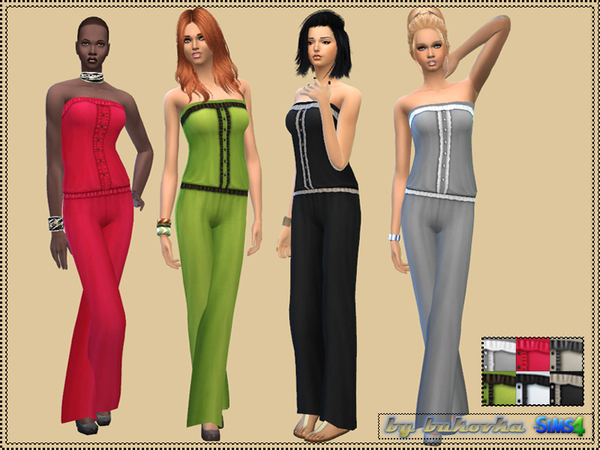  The Sims Resource: Jumpsuit with Ruffles by Bukovka