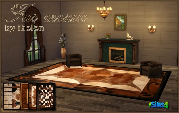  Ihelen Sims: Fur mosaic rugs