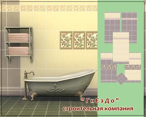  Sims 3 by Mulena: Ceramic tile Victoria