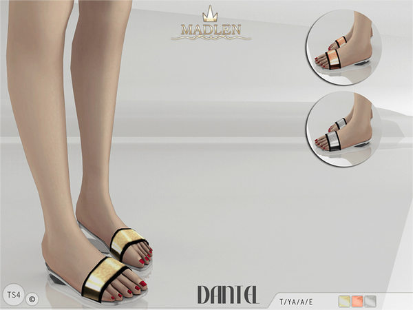  The Sims Resource: Madlen Dantel Slippers by MJ95