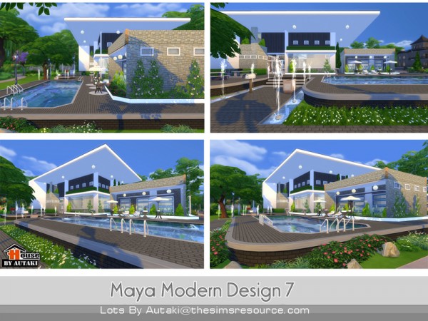  The Sims Resource: Maya Modern Design 7 by Autaki