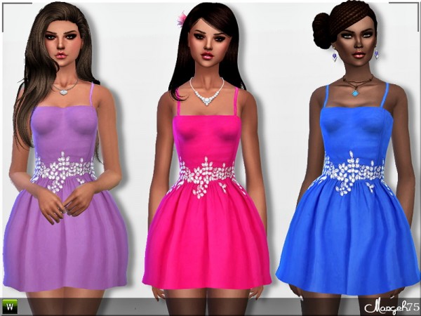  Sims 3 Addictions: Nia Diamante Dress by Margies Sims