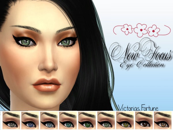  The Sims Resource: Victorias Fortune New Focus Eye Collection  by fortunecookie1