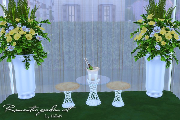  Sims Creativ: Romantic garden set