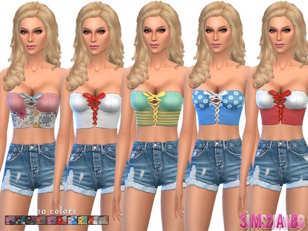 The Sims Resource: 52   Everyday Corset Top by Sims2fanbg