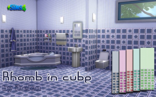  Ihelen Sims: Tile Rhomb in cube