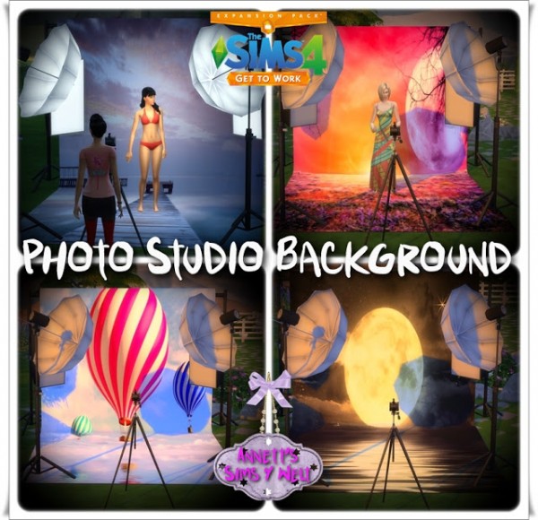  Annett`s Sims 4 Welt: Photo Studio Backgrounds