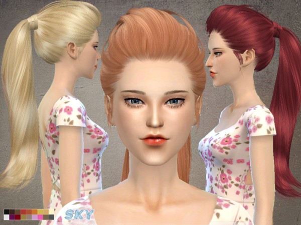  The Sims Resource: Skysims Hair 266 hell