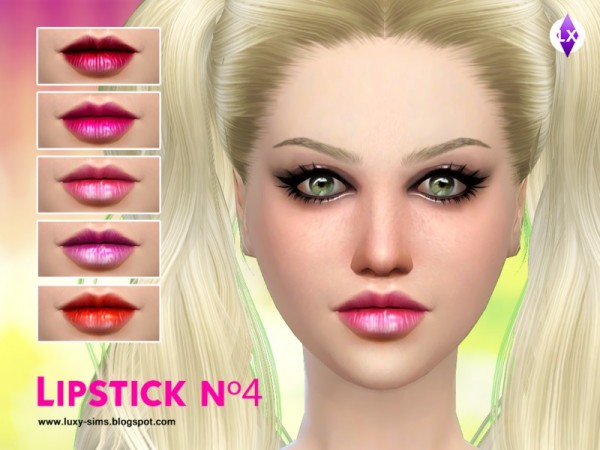  The Sims Resource: Lipstick N4 by LuxySims3
