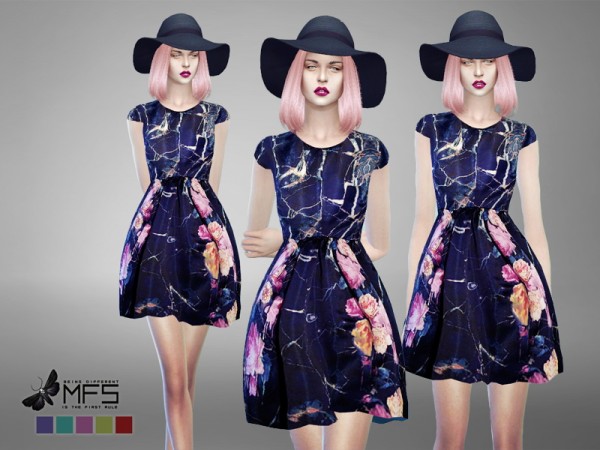  MissFortune Sims: Tiffanie Dress