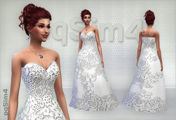  PQSims4: Long Dresses Lace