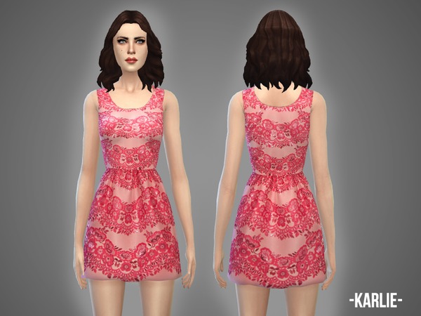  The Sims Resource: Karlie   dress by April