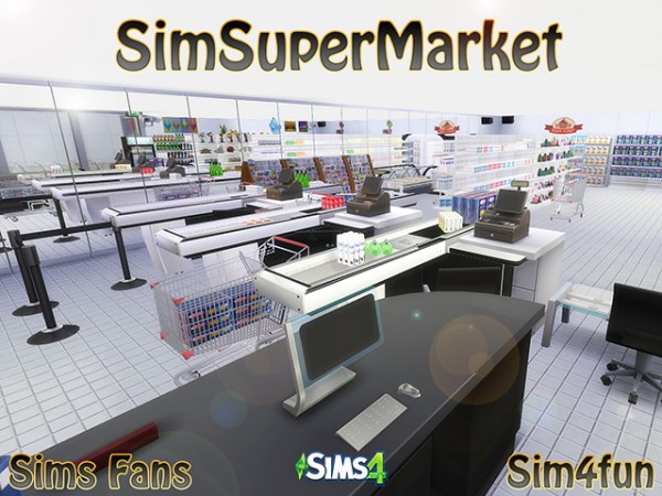  Sims Fans: Sim Super Market by Sim4fun