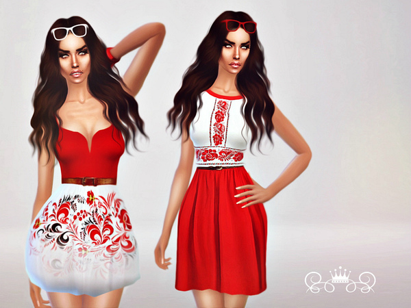  The Sims Resource: Modern Russian Traditional Collection by FashionRoyalltySims