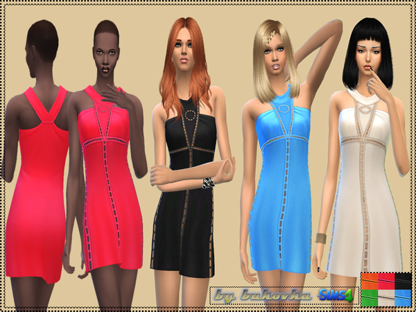  The Sims Resource: Dress with Perforation by Bukovka