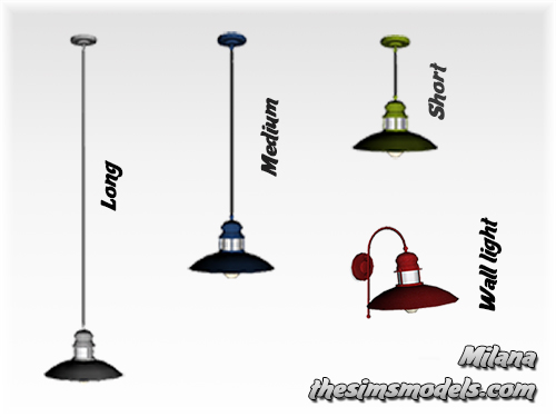  The Sims Models: A set of lamps