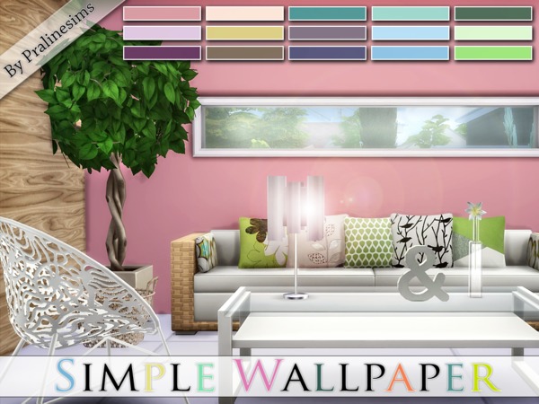  The Sims Resource: Simple Wallpaper by Pralinesims