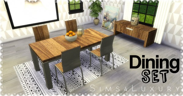 Sims4Luxury: Dining set