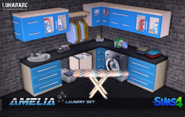  Lunararc Sims: Amelia Laundry Set