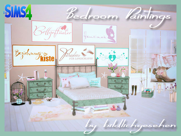  Akisima Sims Blog: Bedroom Paintings