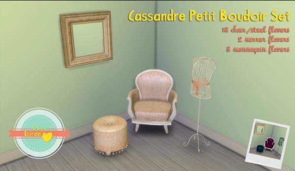  Loree: Cassandre Petit Boudoir Set converted from TS2 to TS4