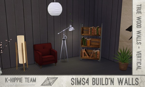  Mod The Sims: 7 Wood Walls   true seamless   volume 1 by Blackgryffin