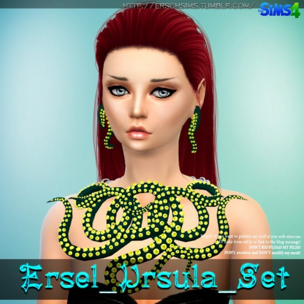  ErSch Sims: Ursula ecklace and earrings set