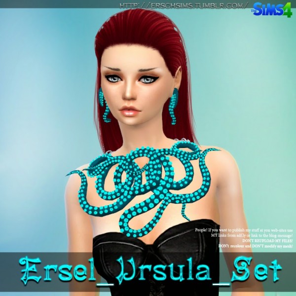  ErSch Sims: Ursula ecklace and earrings set