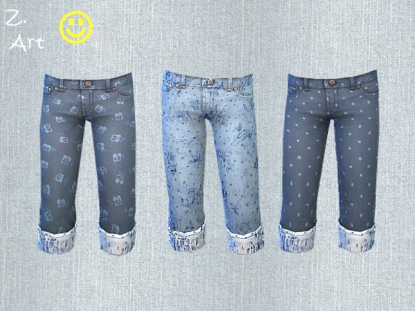  The Sims Resource: Blue Jeans Set by Zuckerschnute20