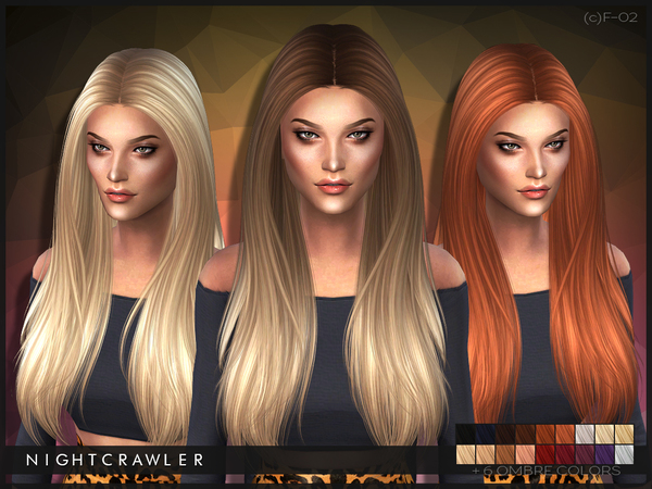 The Sims Resource: Nightcrawler Hair02