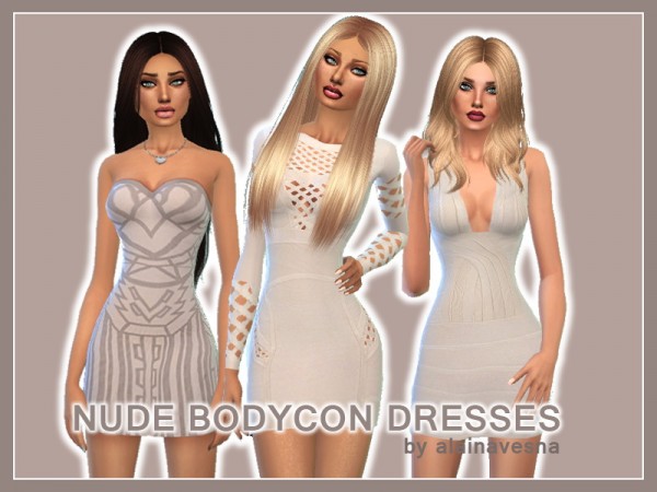  Alaina Vesna: Nude Bodycon Dresses