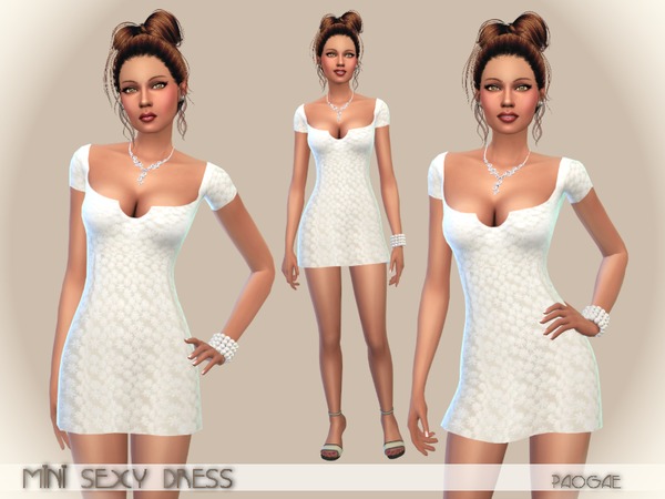  The Sims Resource: Mini Dress by Paogae