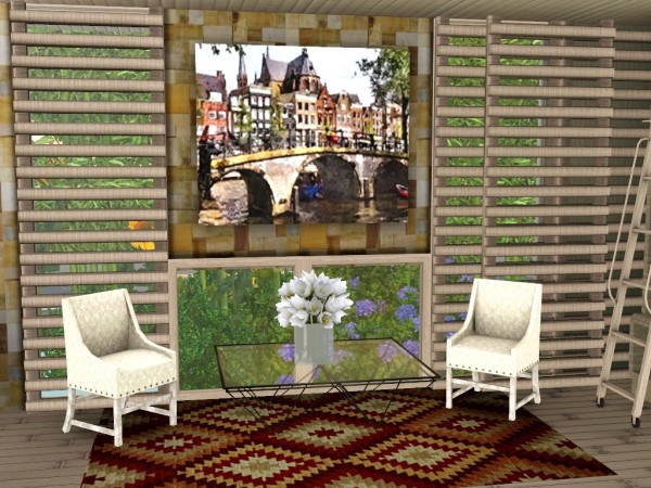  Sims and Just Stuff: City Scape Paintings by Abigail
