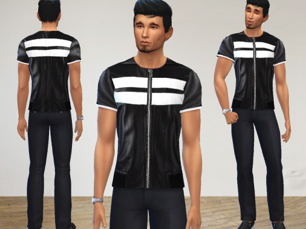  The Sims Resource: Black and White Outfits by PureSim