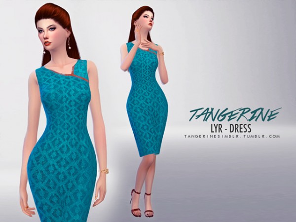  Sims Fans: Lyr   Dress by Tangerine