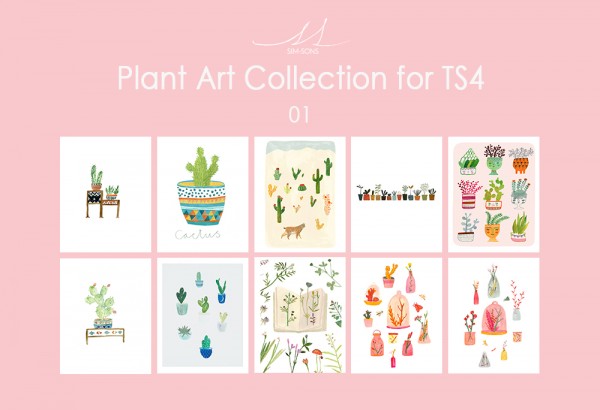  SIM SONS: Plant Art Collection 01