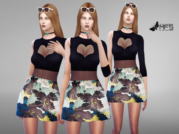  MissFortune Sims: Lavinia Dress
