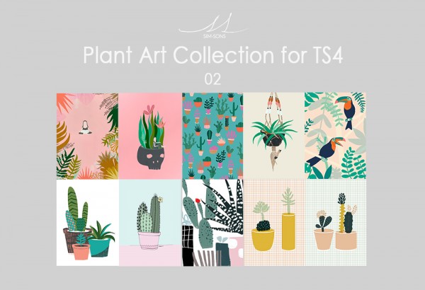  SIM SONS: Plant Art Collection 02