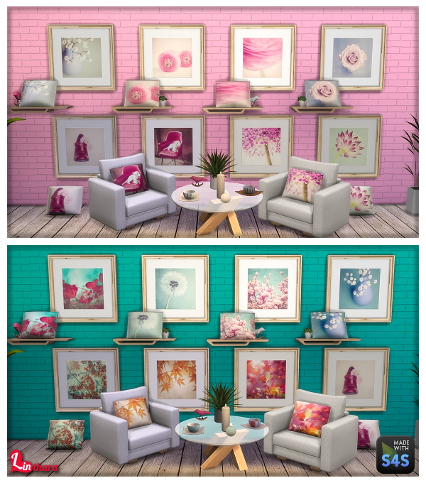  Lintharas Sims 4: Juste Pixx Paintings and Cushions     Part one
