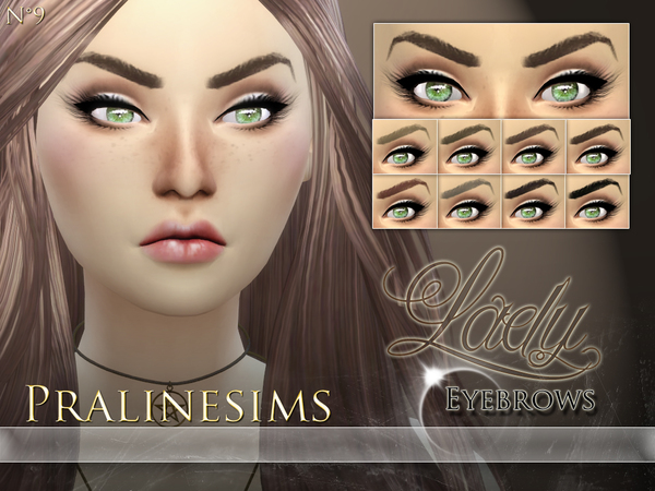  The Sims Resource: Lady Eyebrows by Pralinesims