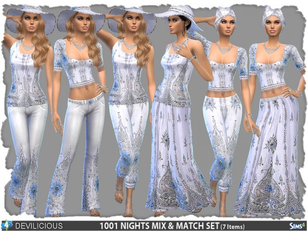  The Sims Resource: 1001 Nights Mix n Match Set by Devilicious