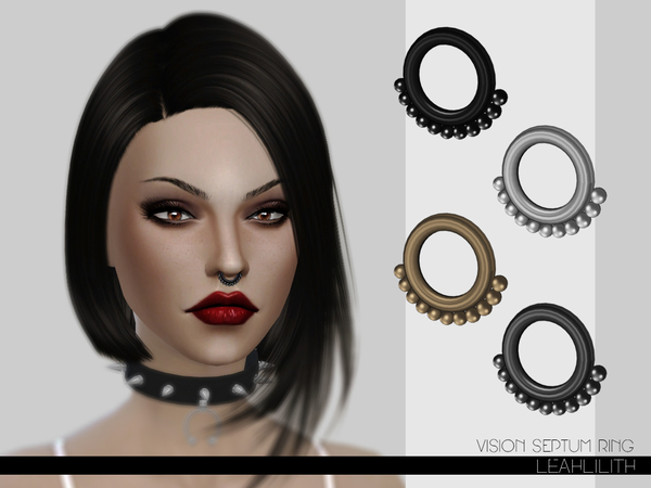  The Sims Resource: Vision Septum Ring by LeahLilith
