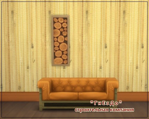  Sims 3 by Mulena: Wallpaper bamboo mat