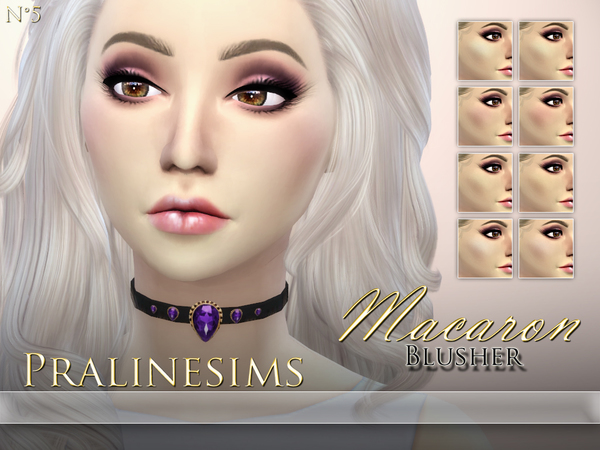  The Sims Resource: Macaron Blusher by Pralinesims