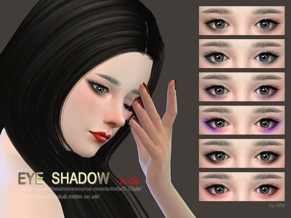  The Sims Resource: Eyeshadow 06 by S Club