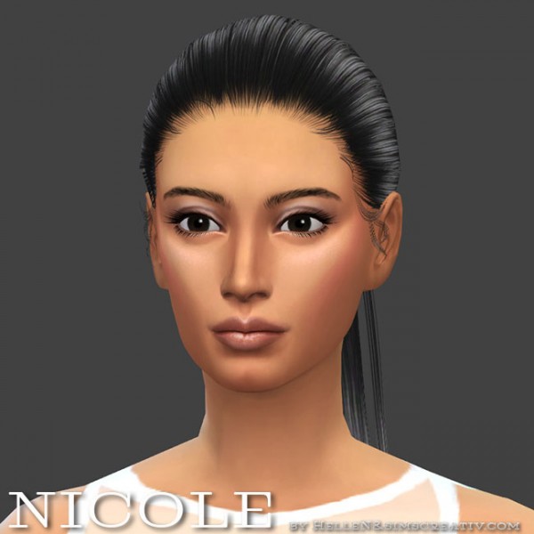  Sims Creativ: Nicole sims model by HelleN