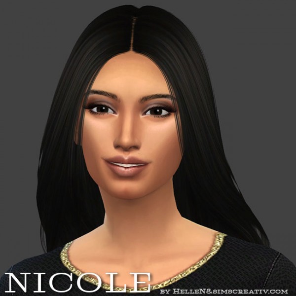  Sims Creativ: Nicole sims model by HelleN