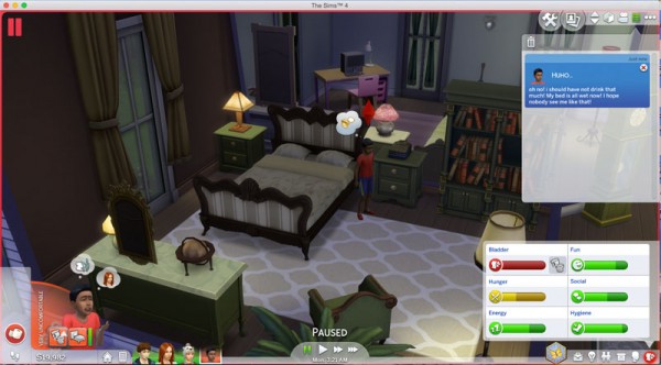  Mod The Sims: All sims wet their bed by sachamagne